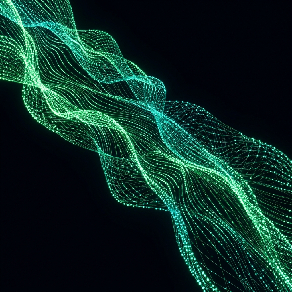 Metallic Green Mesh